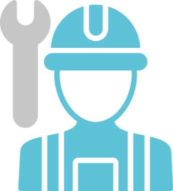 Mekanik Kabartma İki Renk Simgesi