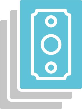 Para Kabartması İki Renk Simgesi