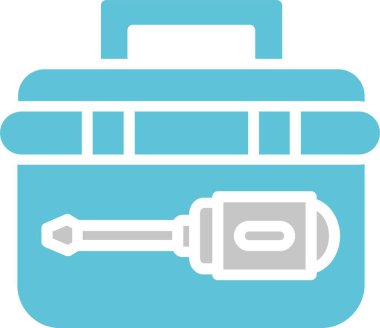 Araç Kutusu Kabartma İki Renk Simgesi