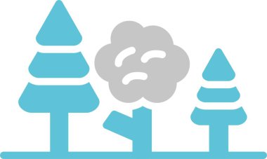 Fores Glyph İki Renk Simgesi