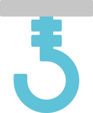 Kanca Kabartma İki Renk Simgesi