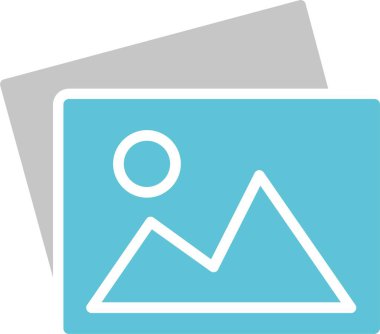 Resim Kabartması İki Renk Simgesi