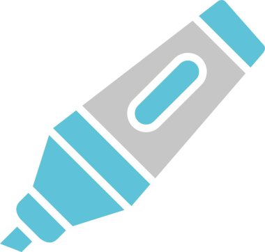 İşaretleyici Kabartma İki Renk Simgesi