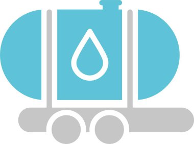 Petrol Tankı Kabartması İki Renk Simgesi