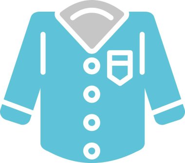 Gömlek Kabartması İki Renk Simgesi