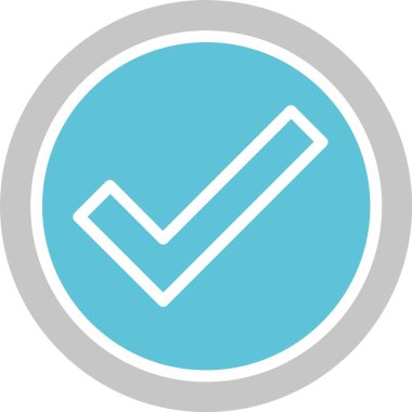 Çember Kabartma İki Renk Simgesi