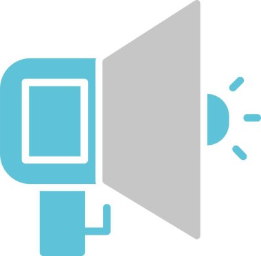 Megafon İki Renk Simgesi