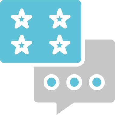 Konuşma Baloncuğu İki Renk Simgesi Simgesi