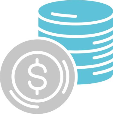 Bozuk Paralar İki Renk Simgesi