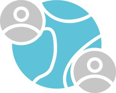 Ağ Kabartması İki Renk Simgesi