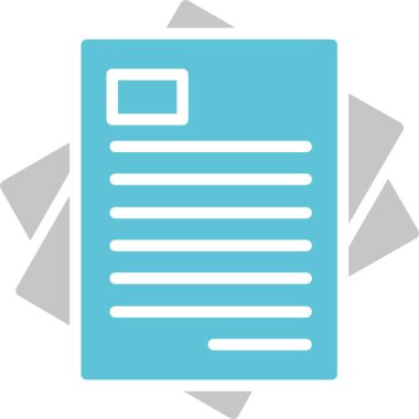 Kağıt Kabartma İki Renk Simgesi