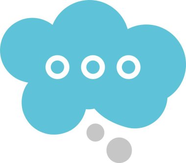 İki Renk Simgesi Düşünme Simgesi