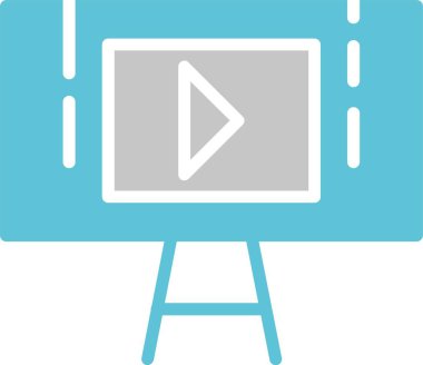 Sunum Sembolü İki Renk Simgesi