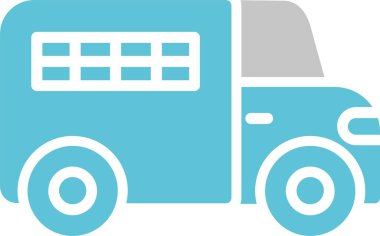 Polis Van Glyph İki Renk Simgesi