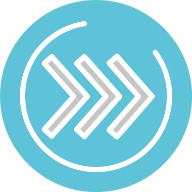 Sağ Sembol Sembol Sembol İki Renk Simgesi