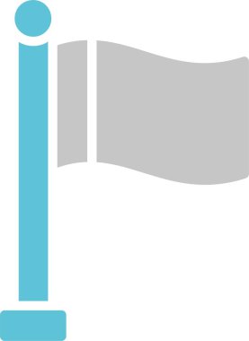 Bayrak Sembolü İki Renk Simgesi