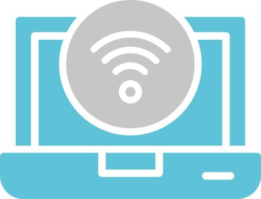 Wifi Kabartma İki Renk Simgesi