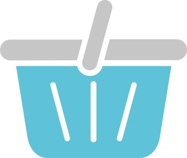 Sepet Kabartması İki Renk Simgesi