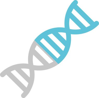 DNA Kabartması İki Renk Simgesi