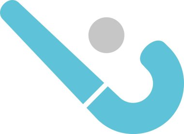 Buz Hokeyi Sembolü İki Renk Simgesi