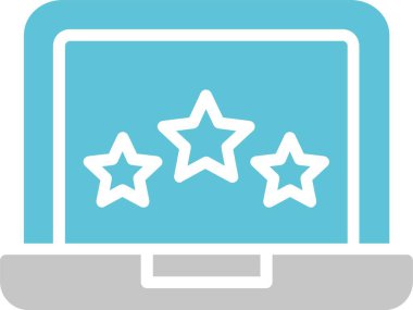 Laptop Glyph İki Renk Simgesi