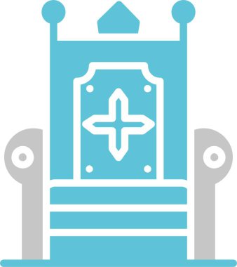 Taht Sembolü İki Renk Simgesi