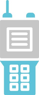 Telsiz Sembolü İki Renk Simgesi