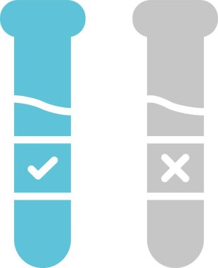 Deney Kabartması İki Renk Simgesi