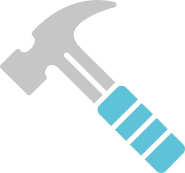 Çekiç Kabartması İki Renk Simgesi