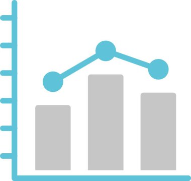 Grafik Grafiği İki Renk Simgesi