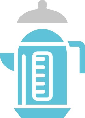 Çaydanlık Kabartması İki Renk Simgesi