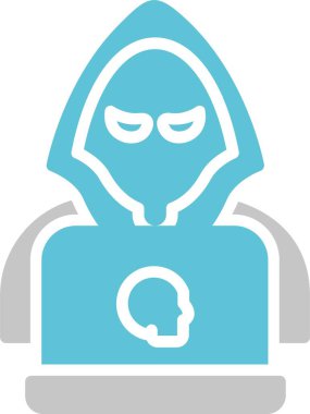 Hacker Glyph İki Renk Simgesi