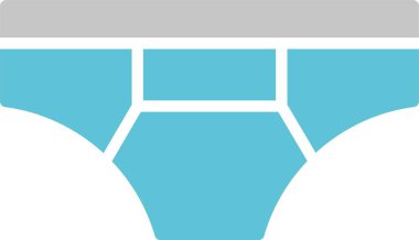 İç çamaşırı İşareti İki Renk Simgesi