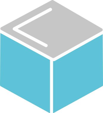 3d Görünüm İki Renk Simgesi