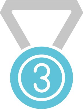 Bronz Kabartma İki Renk Simgesi