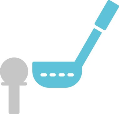 Golf Glyph İki Renk Simgesi