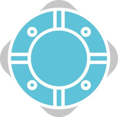 Yaşam Koruyucu Kabartma İki Renk Simgesi