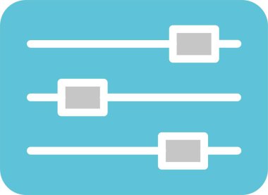 Kaydırma Grafiği İki Renk Simgesi