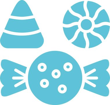 Cadılar Bayramı Şekerleme İki Renk Simgesi