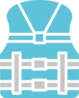 Can yelekli kabartma İki Renkli Simge