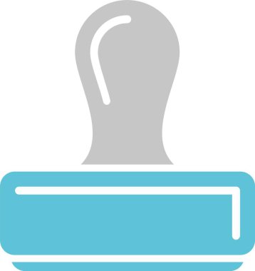 Lastik Damga Kabartması İki Renk Simgesi