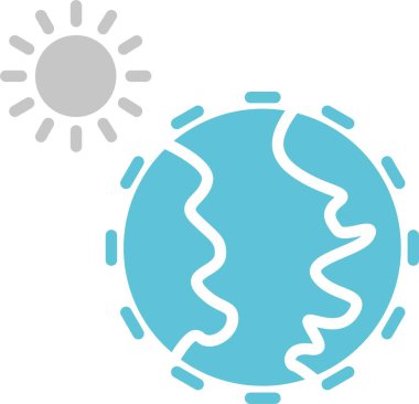 Atmosfer Kabartması İki Renk Simgesi