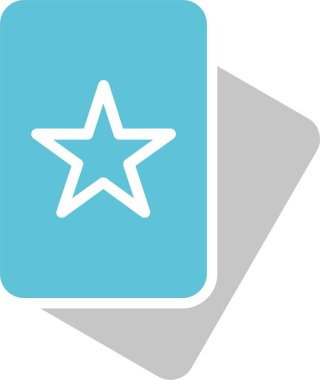 Kart Kabartması İki Renk Simgesi