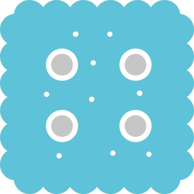 Kraker Kabartması İki Renk Simgesi