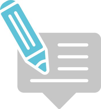 Geribildirim Kabartması İki Renk Simgesi