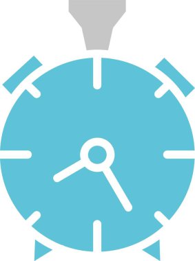 Alarm Saati 2 Renk Simgesi Simgesi