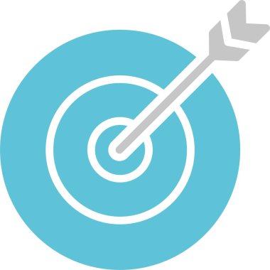 Hedef Kabartma İki Renk Simgesi