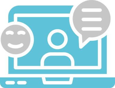 Etkileyici Kabartma İki Renk Simgesi