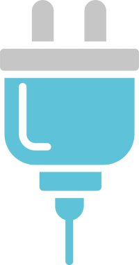 Güç Eklentisi Kabartması İki Renk Simgesi