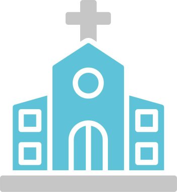 Kilise Sembolü İki Renk Simgesi